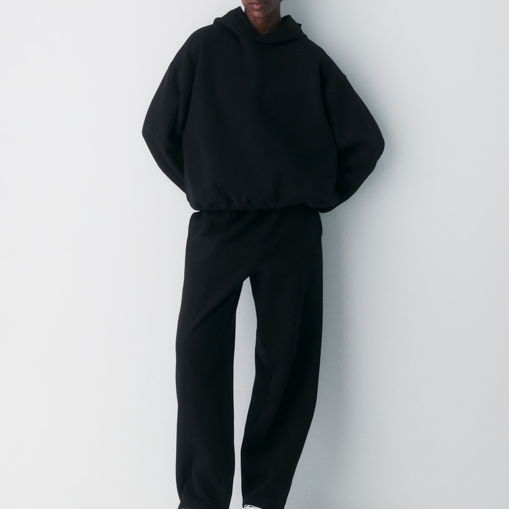 Aritzia Oversized Black Hoodie